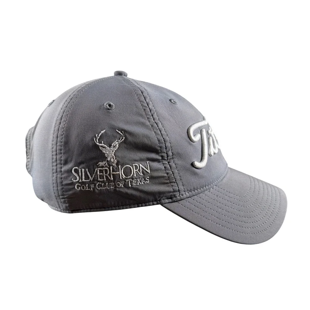 Titleist Silverhorn Golf Club of Texas San Antonio Strapback Hat Grey Golf Cap